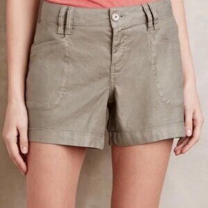 Anthropologie Level 99 Linen Tencel Blend Summer Shorts 30
